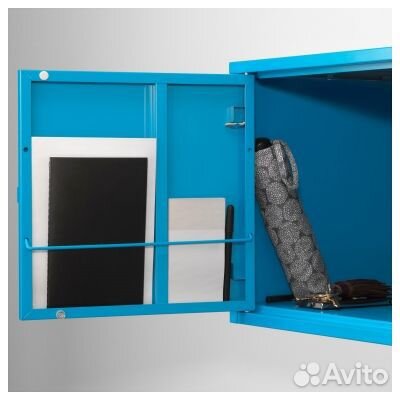 Шкаф IKEA металлический, 35x35 см, синий