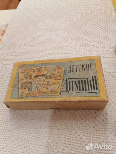 Домино детское СССР деревянное