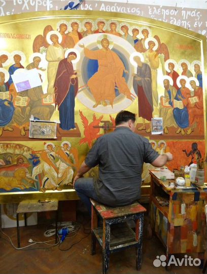 Иконная доска с левкасом