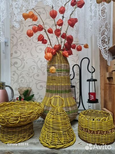 Изделия из искусственного ротанга. Ручная работа