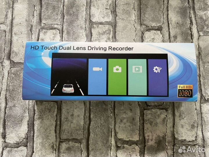 Видеорегистратор-зеркало с 2мя камерами сенсор