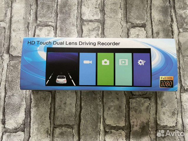 Видеорегистратор-зеркало с 2мя камерами сенсор