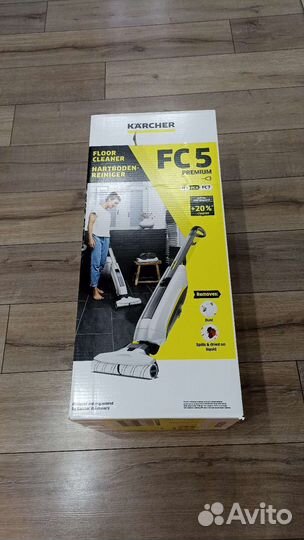 Электрошвабра karcher FC 5 Premium (белая)