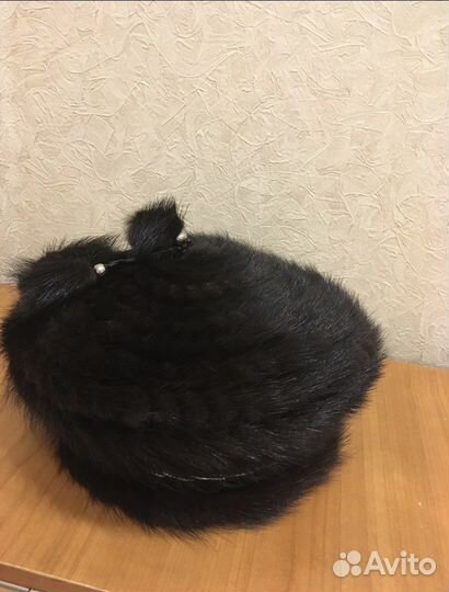 Шапка вязаная норка