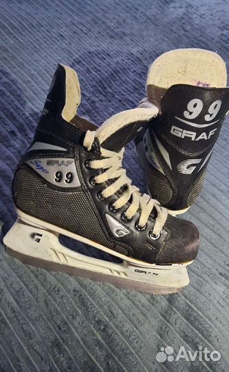 Коньки хоккейные graf 32 размер