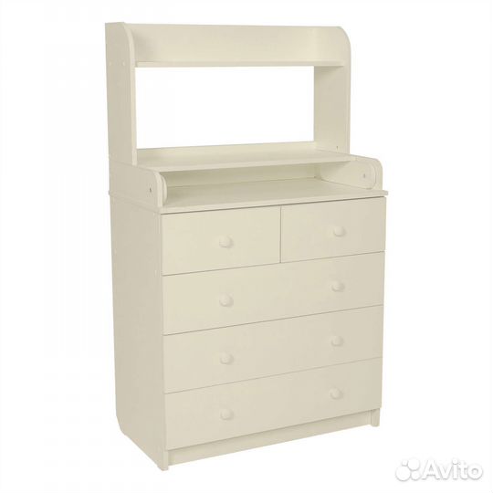 Комод пеленальный, с полкой 80 см, 5 ящиков