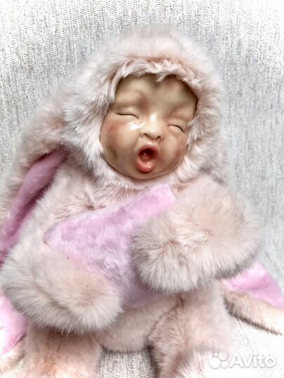 Игрушка Зайчик сплюшка, ручная работа