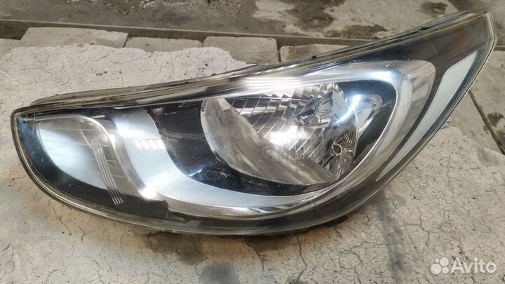 Фара передняя левая на hyundai solaris