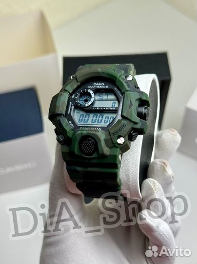 Часы мужские Casio G-shock GW-9400 камуфляж зел