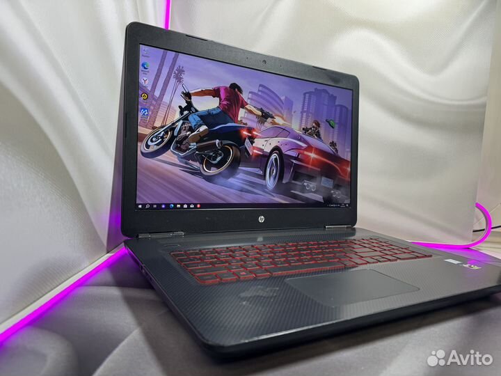 Игровой ноутбук Hp 17.3 / i7 / 8Gb / GTX / SSD