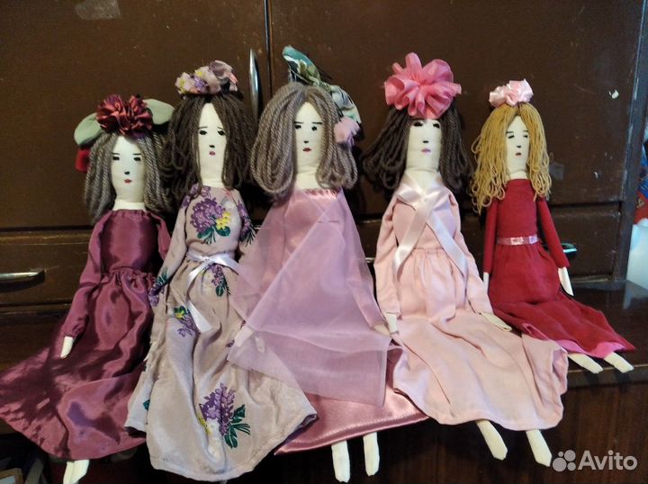 Текстильные куклы ручной работы интерьерные