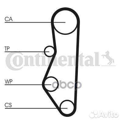 Ремень зубчатый CT527 CT527 Continental
