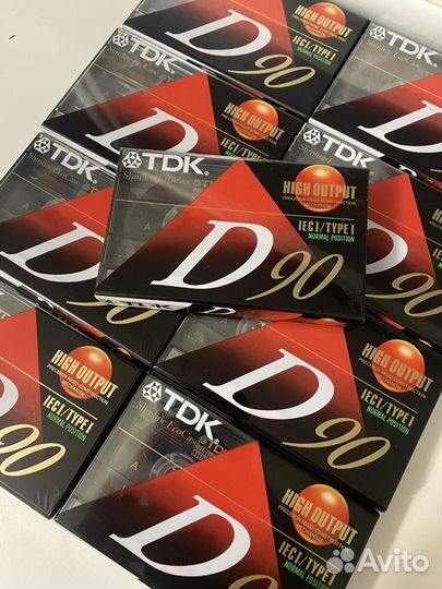 Аудиокассеты TDK D90 новые