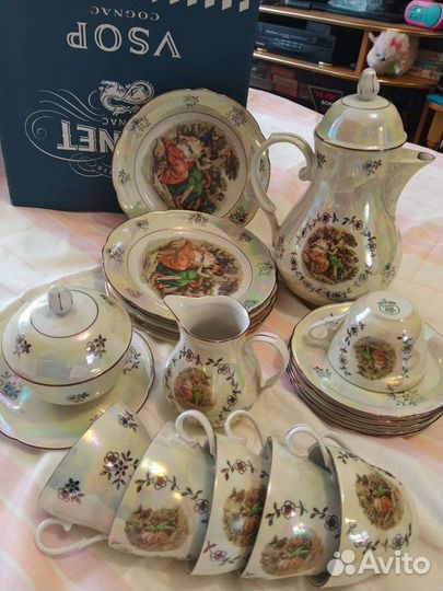 Сервиз чайный.Мадонна.GDR.kahla.Hовый