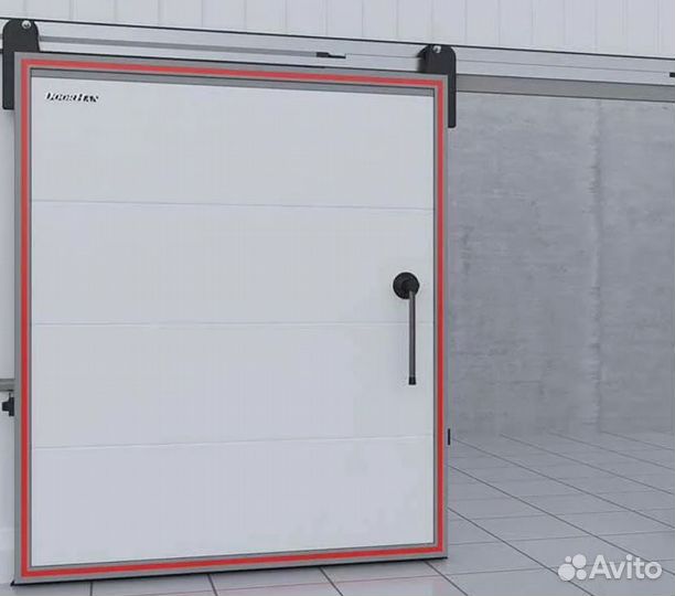 Двери для холодильных камер аллюм. профиль гарант