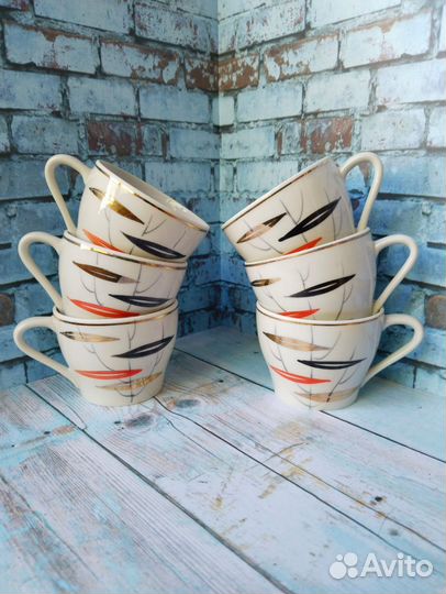 Чашки от сервиза Березка (Песочное)
