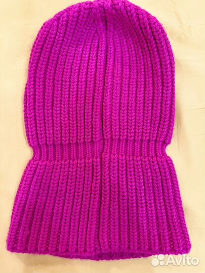 Балаклава вязаная женская новая 70 проц шерсть