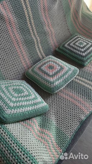 Покрывало вязанное крючком
