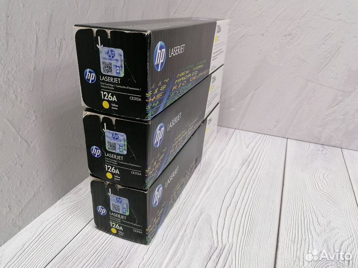 Картриджи оригинальные HP CE312A разные