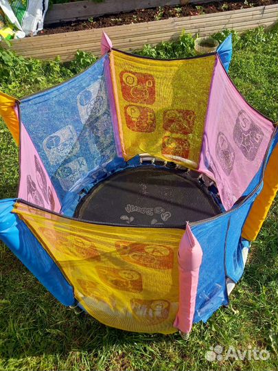 Детский батут с сеткой 104 см