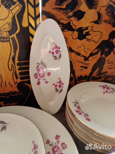 Набор столовой посуды. Сервиз столовый Дулевский