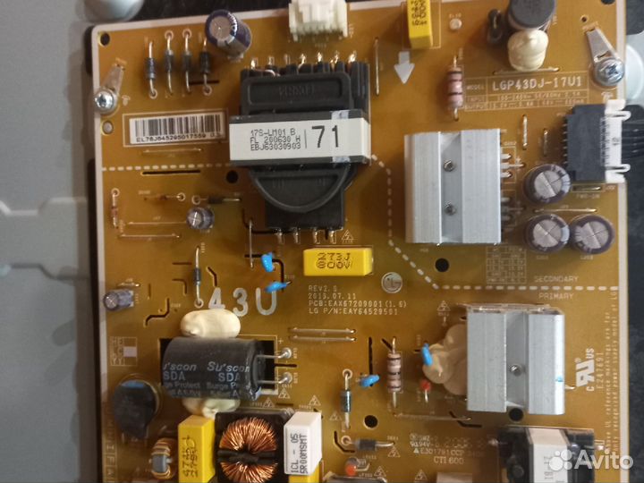 LG 43UK6200PLA разбор