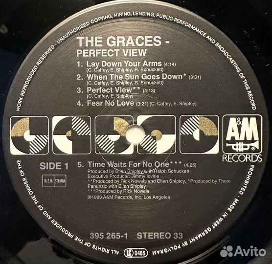 The Graces – Perfect View (Европа 1989г.)