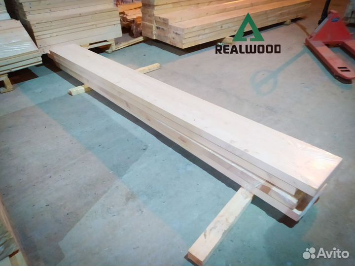 Тетива для лестниц сращенная 60 мм, хвоя ав