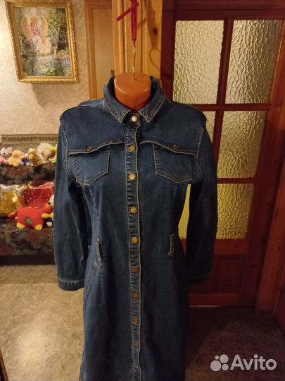 Платье джинсовое, р.44 - 46