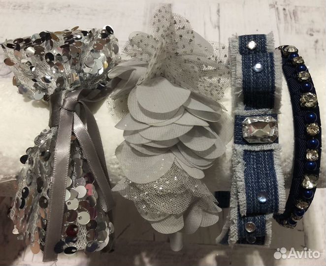 Резинка для волос, ободок, бант детский, набор