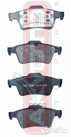 Колодки тормозные дисковые задние AKD-2220 akyoto