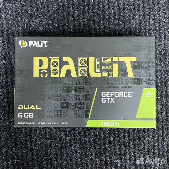 Видеокарта GTX 1660ti Palit Dual