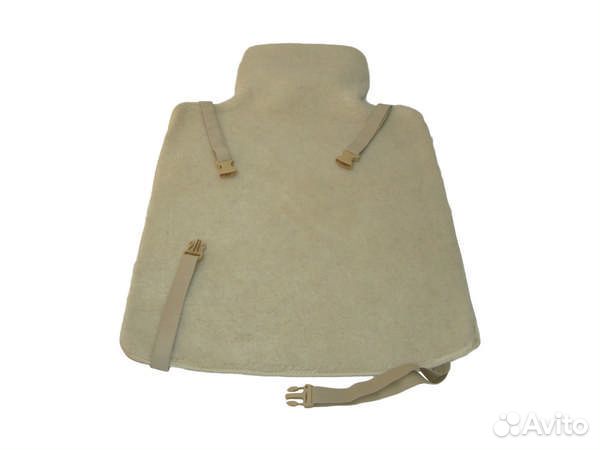 Накидки на сиденья овечья шерсть 70 белый, на