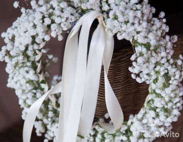 Ободки из живых цветов