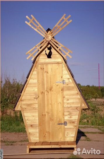 Дачный туалет деревянный PRO885
