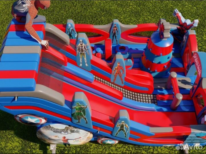 Батут для бизнеса Человек Паук 12*9