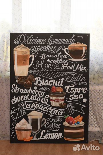 Роспись стен и меловых досок, интерьерные картины