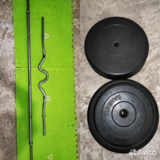 Штанга гриф блины Barbell