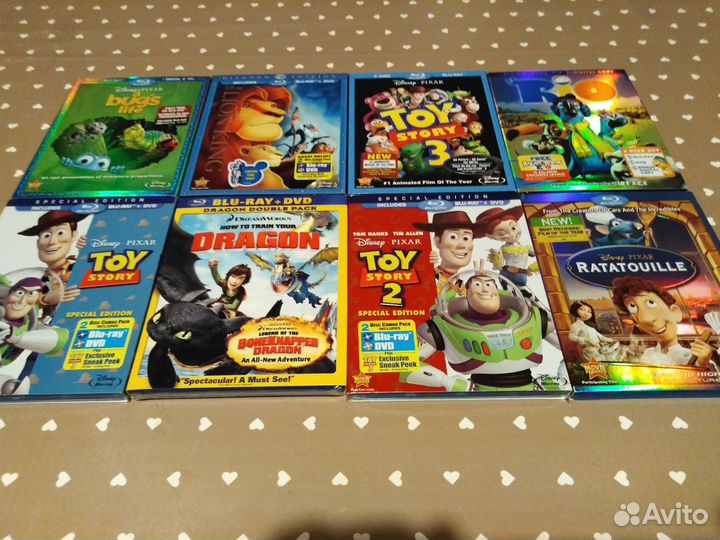 Blu-ray мультфильмы фирменные новые