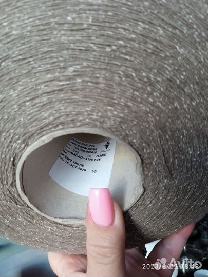 Меринос 85, шёлк 15 пряжа Италия Zegna Barufa