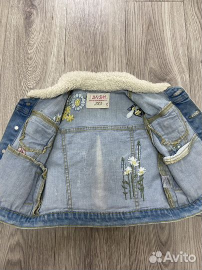 Джинсовая куртка для девочки 86 92