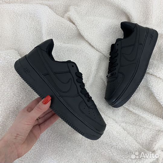 Кеды Nike air Firce 1 черные