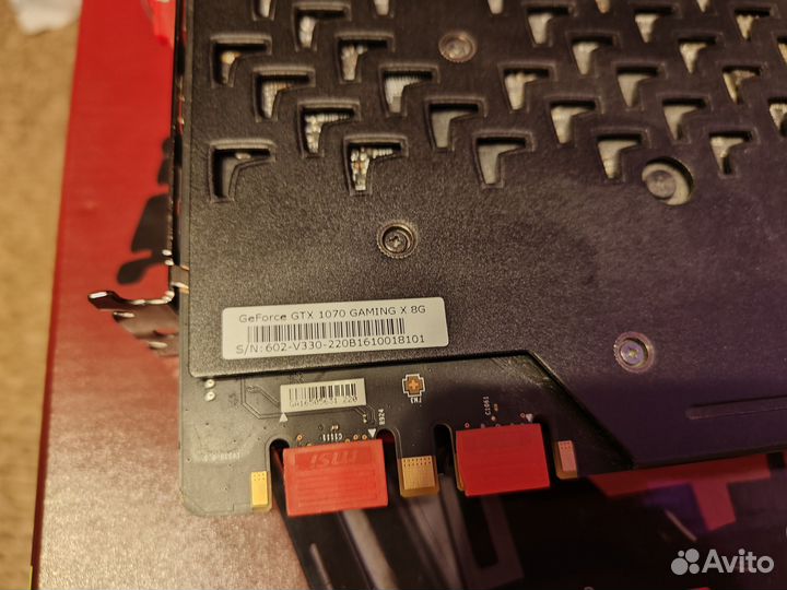 Видеокарта MSI GeForce GTX 1070 Gaming X