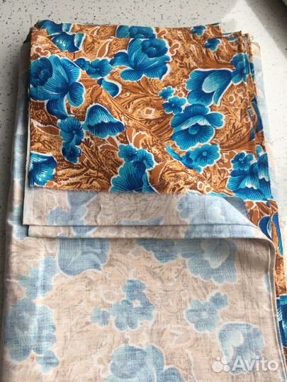 Отрез ткани СССР сатин