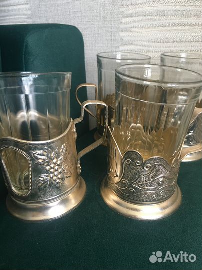Посуда СССР подстаканник стакан гранёный