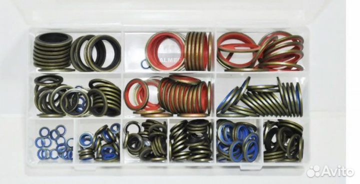 Наборы прорезиненный шайбы большой (245 шт)