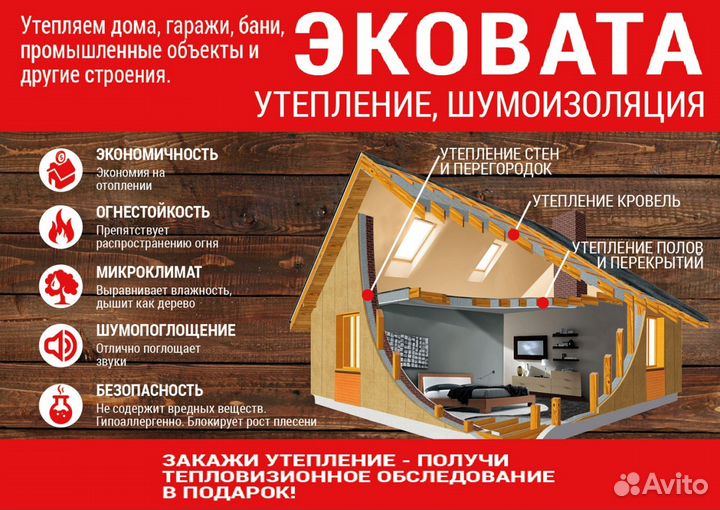 Утепление потолка