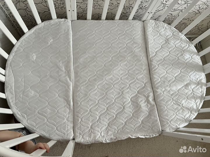 Матрас в круглую кроватку