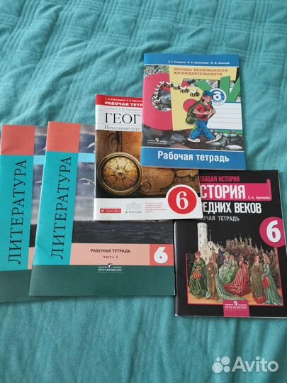 Учебники и рабочие тетради 6 и 7 класс