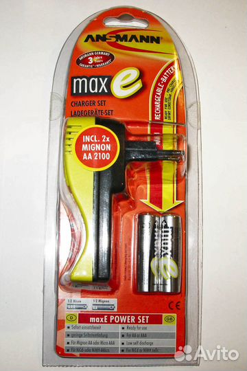 Зарядное устройство Ansmann Max E Power set + 2 AA